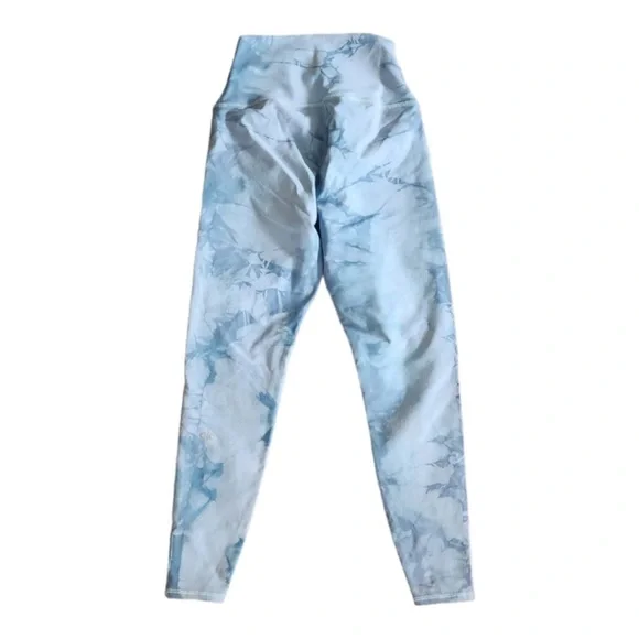 NWT ALO Yoga High Waist Tie Dyed Leggings Blue/Lilac Size XXS (fits like XS) - Picture 2 of 10
